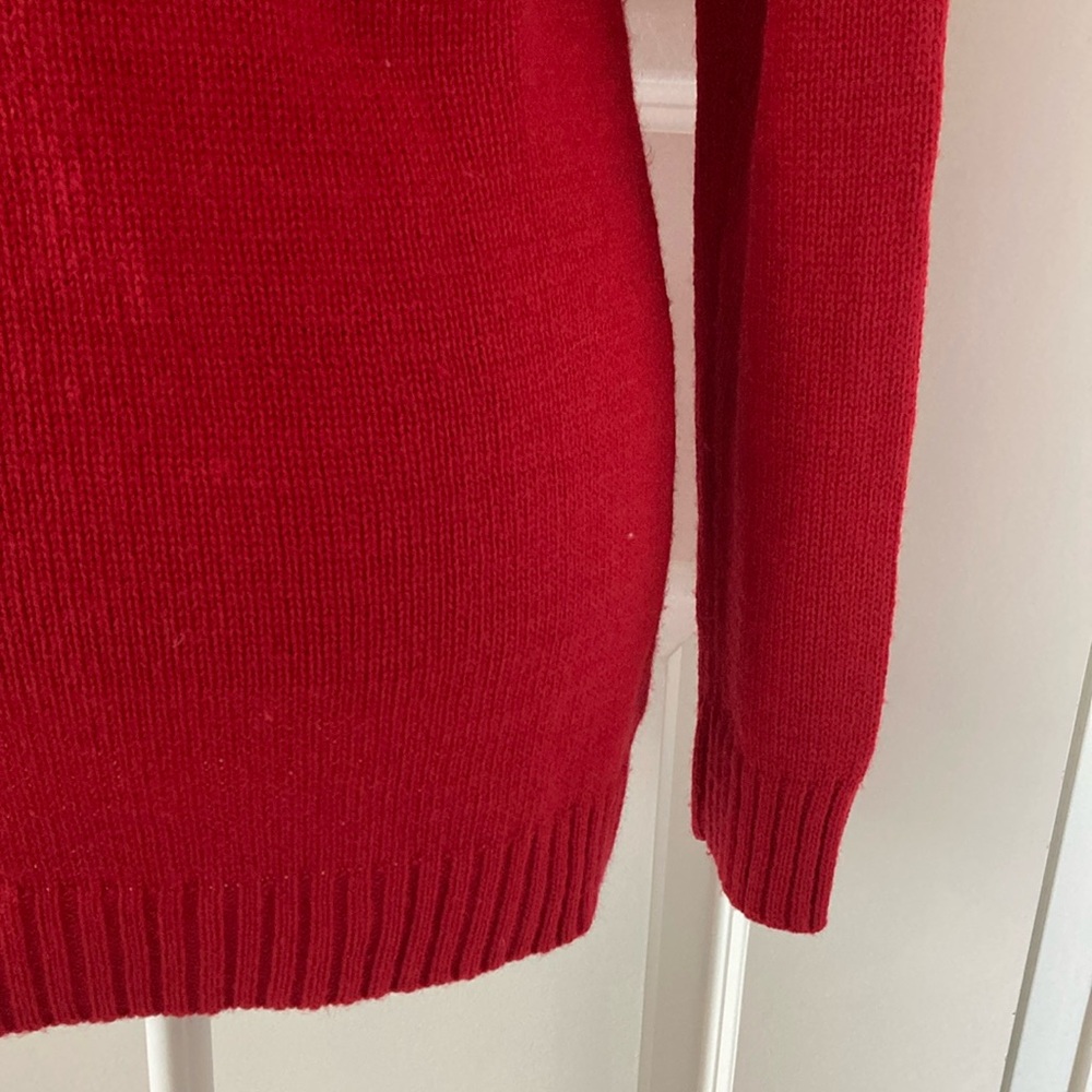 Medium Red and Green Crew Neck Christmas Sweater - Picture 9 of 11